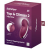 Satisfyer Stimulateur de Clitoris Tap & Climax 2 Framboise
